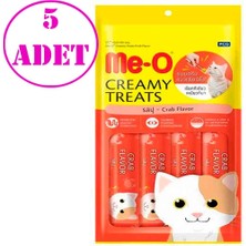 Meo Yengeç ve Ton Balığı Krema Kedi Ödülü Kedi Çorbası 4x15 gr 5 AD