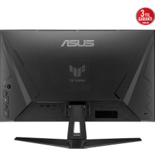 ASUS TUF GAMING VG27AQM1A   27 HDR400 2K IPS FREESYNC VE G-SYNC UYUMLU 2560x1440 1MS 260HZ DP HDMI USB MM VESA 3YIL ELMB SYNC, 90%DCI-P3 Monitör