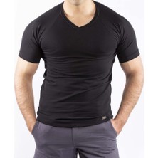 VAV Wear Taktik Outdoor Günlük Tişört Erkek Kısa Kollu Pamuklu Elastan Esnek Ter Emer TTHIN03