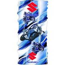 Loco Active Suzuki2 Boyun Bağı (Mavi-Beyaz)