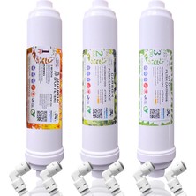 Panda Water Pandawater Kapalı Kasa Su Arıtma Cihazı 3 Lü Filtre Seti + 6 Deresek +1 Tee