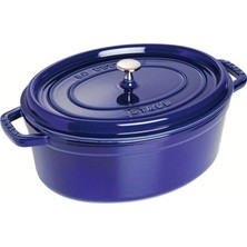 Staub La Cocotte Döküm Tencere Oval Koyu Mavi 29Cm