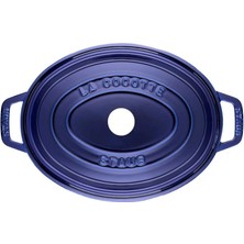 Staub La Cocotte Döküm Tencere Oval Koyu Mavi 29Cm