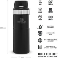 Stanley Termos The Trigger-Action Travel Mug 0.47L / 16oz Matte Black Pebble