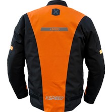 Xspeed Eon 4 Mevsimlik Korumalı Uzun Motosiklet Montu Kırmızı Siyah