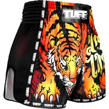 Tuff Muay Thai Boxing Shorts New Retro Style Orange Furious Tiger (1 Beden Büyük Tavsiye Edilir)