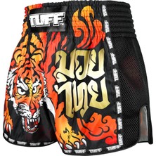 Tuff Muay Thai Boxing Shorts New Retro Style Orange Furious Tiger (1 Beden Büyük Tavsiye Edilir)