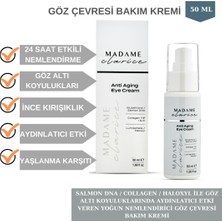 Madame Clarice Göz Çevresi Bakım Kremi Salmon Dna ve Collagen Içeriği ile Güneş Kremi Yüksek Koruma 2li