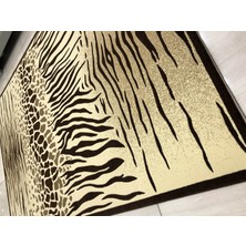 Burak Halı Vizyon 11121 R 200X300 Leopar Desenli 6 M2 Halı !