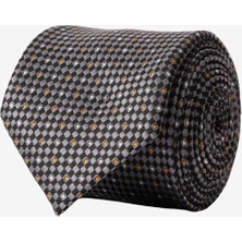 ALTINYILDIZ CLASSICS Erkek Antrasit-Gri Desenli Kravat