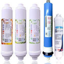 Panda Water Kapalı Kasa Su Arıtma Cihazı 5li Filtre Seti + 7 Deresek + 1 Tee