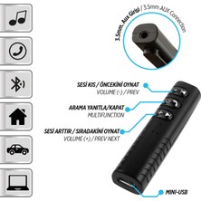 Aux Bluetooth Kit Ses Ayarlı