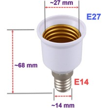 Naturel Home E14 - E27 Duy Dönüştürücü Adaptör, E14 Duyu E27 Duya Dönüştürücü