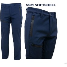 Ssm 0747 Su ve Rüzgar Geçirmez Fermuarlı Softshell Pantolon