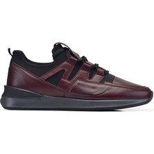 Nevzat Onay Bordo Bağcıklı Erkek Sneaker -95715-