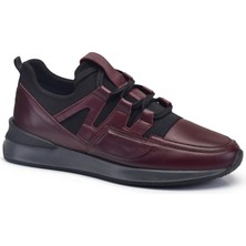 Nevzat Onay Bordo Bağcıklı Erkek Sneaker -95715-