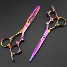 Mingming Shop Inceltme Scissor2 Stili Profesyonel Japa Dragon Kesim Saç Ors Kesme Makası Salon Tg Sissors Berber Makas Kuaförlük Ors (Yurt Dışından)