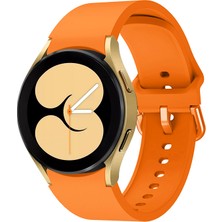 Clemon Samsung Galaxy Watch 4 5 Pro 6 40 42 43 44 45 46 47 mm Uyumlu Kavisli Tasarım Silikon Kordon