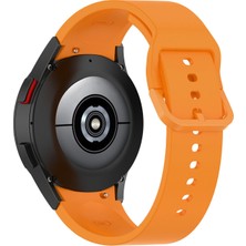 Clemon Samsung Galaxy Watch 4 5 Pro 6 40 42 43 44 45 46 47 mm Uyumlu Kavisli Tasarım Silikon Kordon