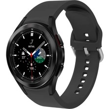 Clemon Samsung Galaxy Watch 4 5 Pro 6 40 42 43 44 45 46 47 mm Uyumlu Kavisli Tasarım Silikon Kordon