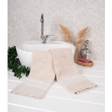 Baveno Home %100 Pamuk Ikili 40X66 cm Nakışlı Desenli El&yüz Havlu/havlu Seti