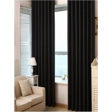 Elisya Home Blackout Perde 2 Adet Işık Geçirmez Güneşlik Fon Perde Işık Geçirmez Fon Perde 2'li