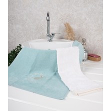 Baveno Home %100 Pamuk Ikili 40X66 cm Nakışlı Desenli El&yüz Havlu/havlu Seti