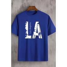 Only Trendwear  Unisex Los Angles Baskılı Tasarım Tshirt