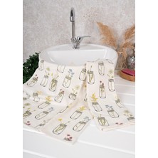 Baveno Home %100 Pamuk Ikili 40X66 cm Nakışlı Desenli El&yüz Havlu/havlu Seti