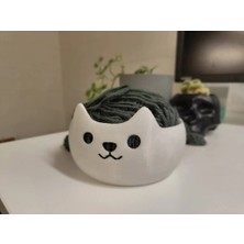 Internos Design 2'li Sevimli Tasarımlı Kedi Şeklinde Kase Seti