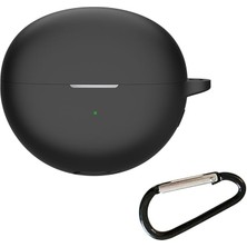 Case Street Huawei Freeclip Kılıf Model Uyumlu Mat Silikon Soft Kancalı Sf7 Siyah