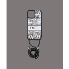 Dukkan Case Desenli Askılı Telefon Kılıfı - DK156 - iPhone 15 Pro