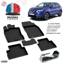 S Dizayn Nissan Qashqai 2 4d Havuzlu Paspas Bagaj Havuzu Seti 2014-2021