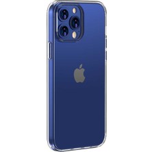 Coolacs Apple iPhone 12 Pro ile Uyumlu Kılıf Yüksek Korumalı Sert Şeffaf Kapak