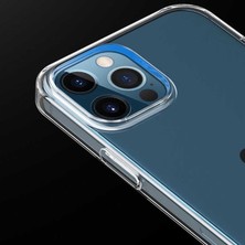 Coolacs Apple iPhone 12 Pro ile Uyumlu Kılıf Yüksek Korumalı Sert Şeffaf Kapak