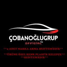 Çobanoğlu Grup Pegeout 2008 Uyumlu 15 Inç Jant Kapağı - 4 Adet - Amblem Hediyeli