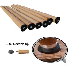 Alkan Ahşap Masa & Sehpa Konik Ayak 50 cm 1 Adet