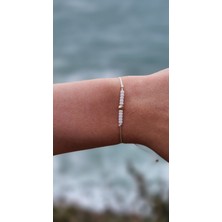 DD Jewelry DDJewelry 14 Ayar 4 mm Dorika Beyaz Bileklik