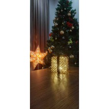 Kordelya Design Yılbaşı Ağacı Altı LED Işıklı Kutu