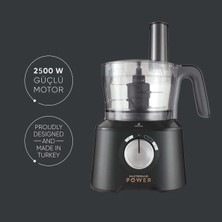 Karaca Mastermaid Power Max 11 In 1 Mutfak Robotu Cool Gray 2500 W