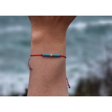 DD Jewelry 14 Ayar 4 mm Dorika Kırmızı Bileklik
