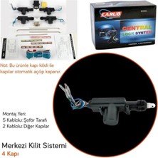 Replax Tofaş Şahin Doğan Kartal Merkezi Kilit Seti 4 Kapı Beyinli Tesisat Kablolu 12 Volt Sr-01