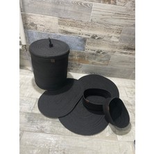 ERSU AHAT HOME DESİGN Banyo Takımı ,banyo Seti ,kirli Sepeti ,paspas Takımı ,oval Sepet ,çamaşır Sepeti ,dekor Banyoseti