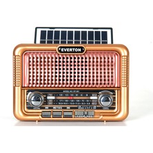 Everton RT-651 Orta Boy Solar Güneş Enerjili Bluetooth, Nostalji , Fm/am/sw 3 Band Radyo ,usb, Sd ,aux Müzik Kutusu