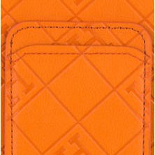 Dukkan Case Turuncu Kartlıklı Telefon Kılıfı - DK153 - iPhone 15