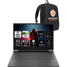 HP Victus 16 Intel Core i7 13700H 40GB 4TB SSD RTX4050/6GB 144Hz 16.1" FHD W11P Taşınabilir Bilgisayar & PER4 Çanta 8W8A5EAPN426