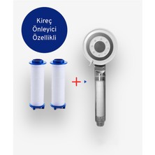 Truva (KİREÇ ÖNLEYİCİ) Filtreli 5 Fonksiyonlu Krom Yüksek Basınçlı Ayarlanabilir Duş Başlığı+ 2 Adet Yedek Filtre