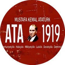 Green Blue Atatürk Serisi 1 Kupa Altlık Set