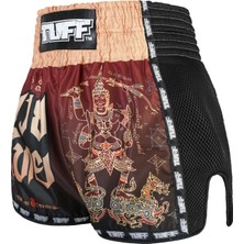 Tuff Muay Thai Boxing Shorts New Retro Style Yant Narai Turning The Land