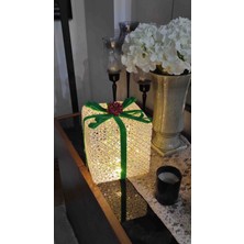 Kordelya Design Yılbaşı Ağacı Altı LED Işıklı Kutu